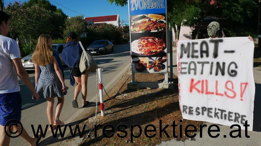 Eatin Meat Kills - Tour in Kroatien! RespekTiere vor den Imbisläden und Restaurants