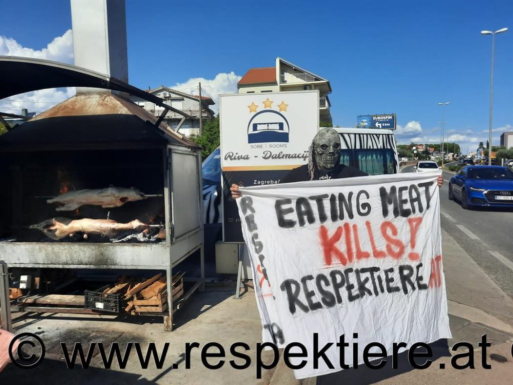 Eatin Meat Kills - Tour in Kroatien! RespekTiere vor den Imbisläden und Restaurants