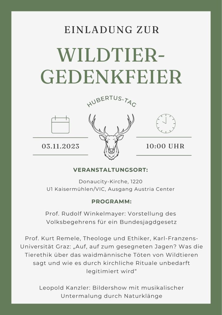 Wildtiermesse Einladung