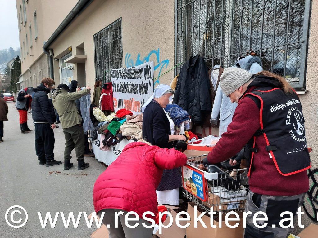 Aktion am Gratis-flohmarkt für Bedürftige bzw. der Tiertafel!