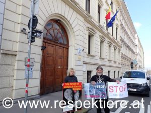 Protest vor Rumänien-Botschaft (2)
